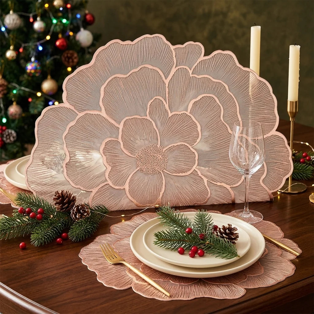 Set De Table En Forme De Fleur