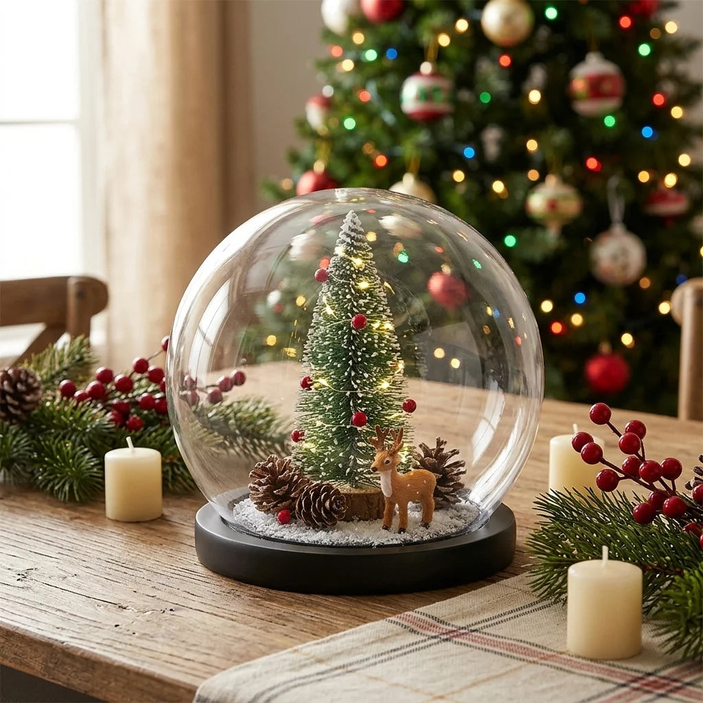 Cloche en Verre Ronde Décorative