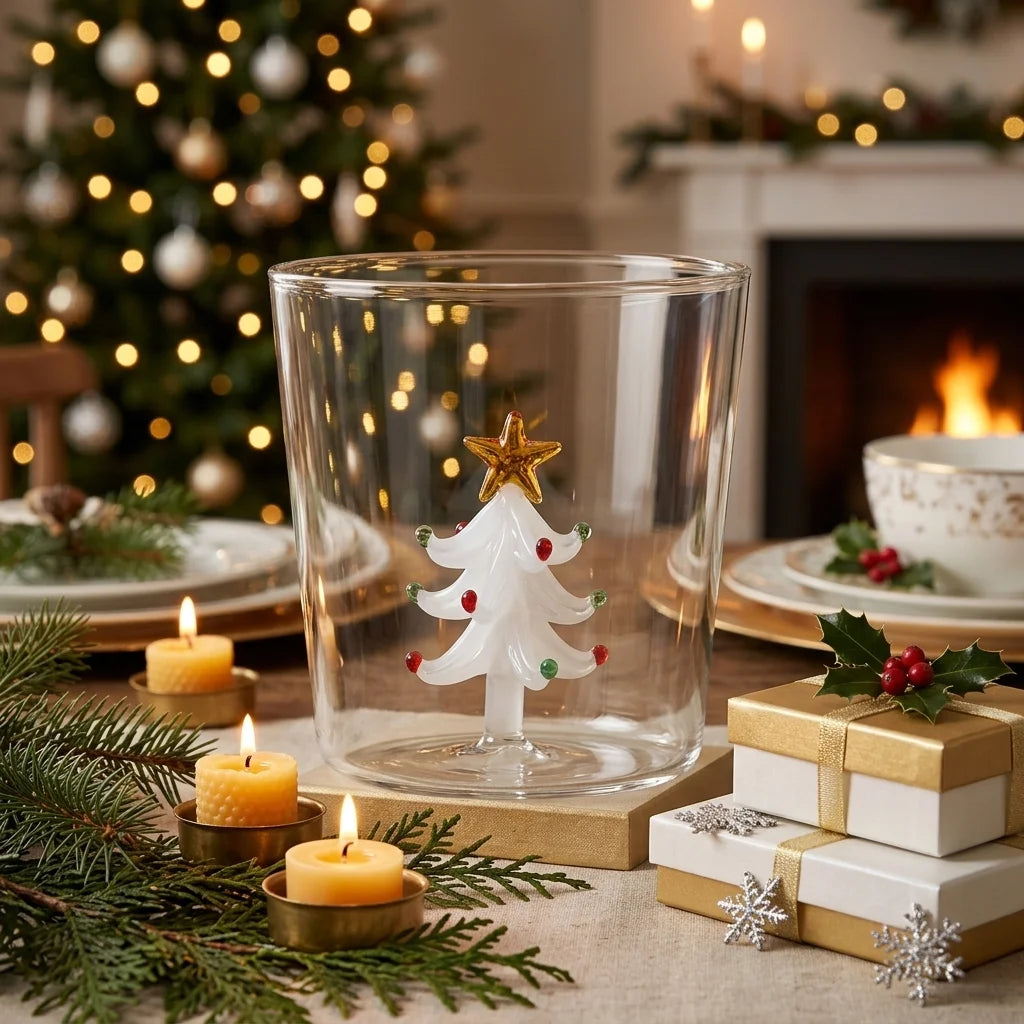 Verre 3D Sapin Blanc