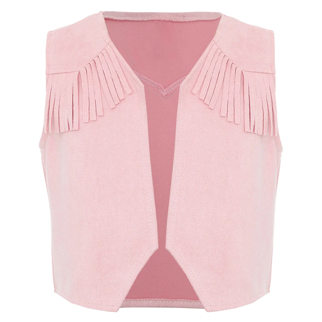 Gilet Cowboy Enfant Rose de Qualité
