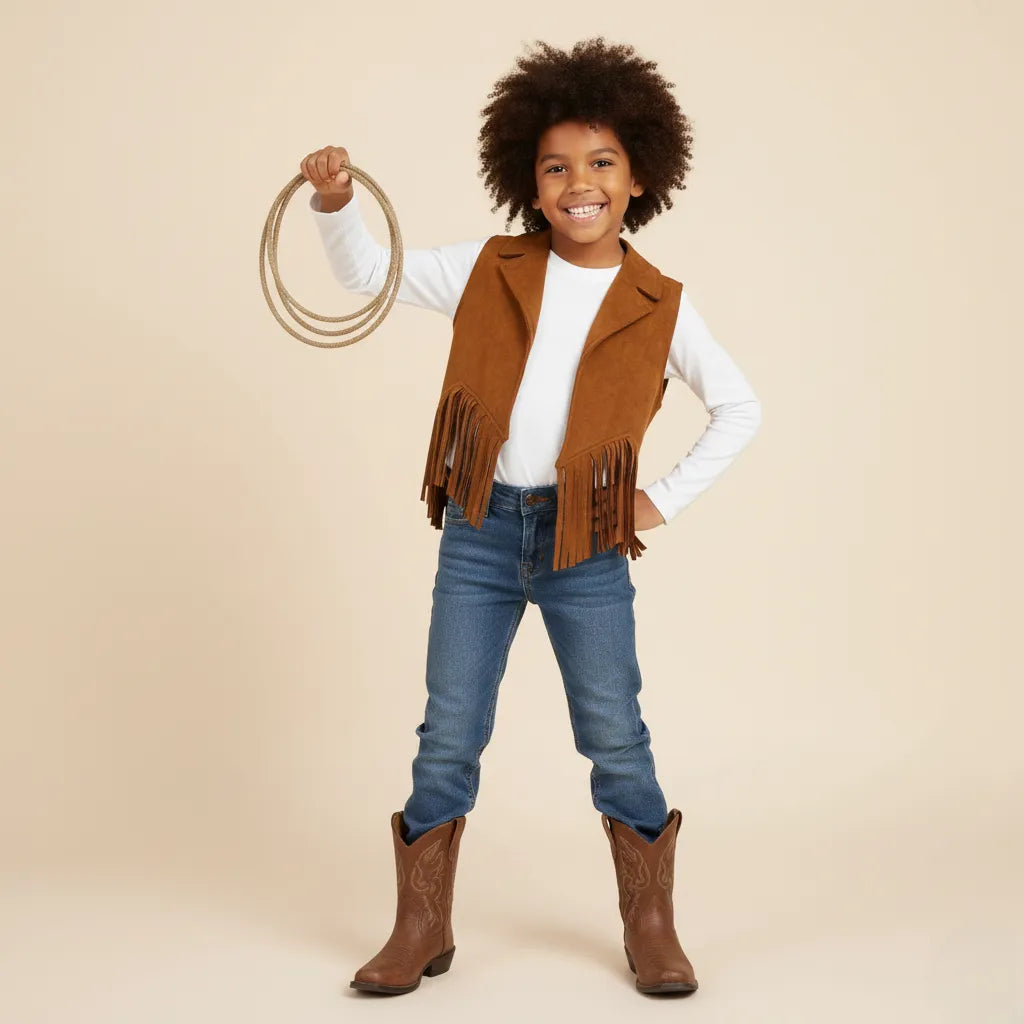Gilet Cowboy à Franges Enfant