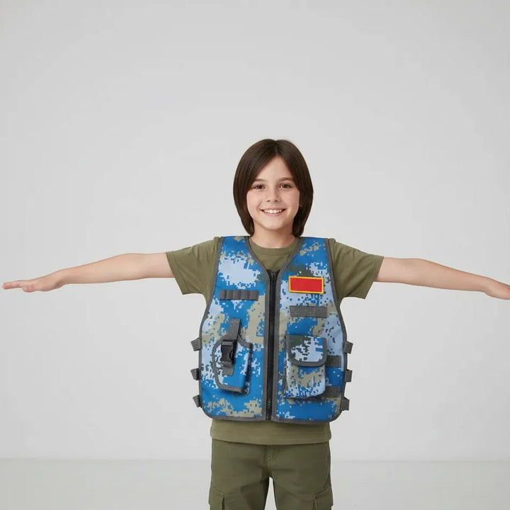 Gilet Militaire Bleu