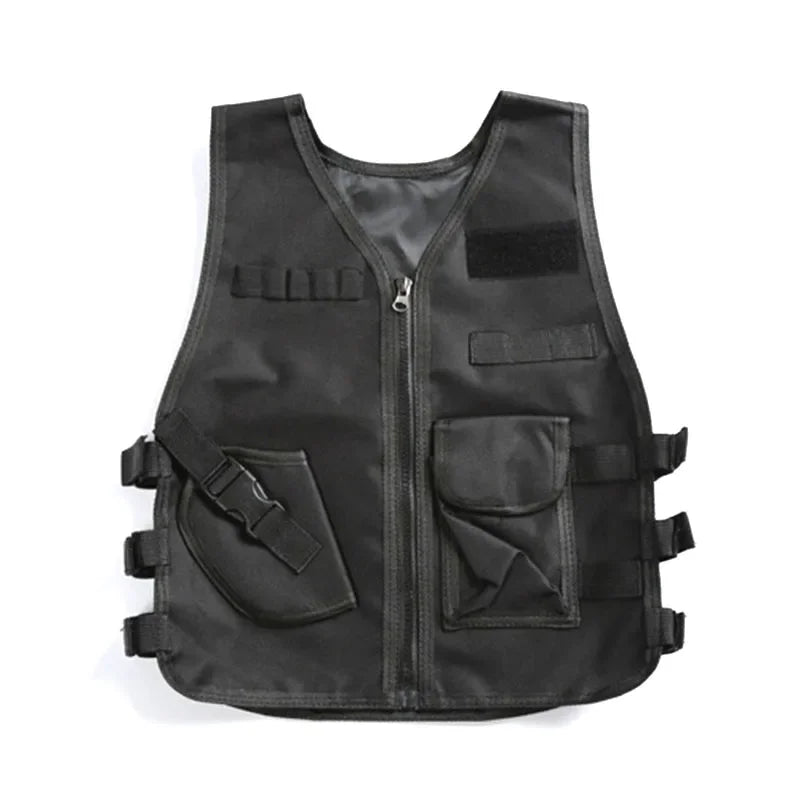 Gilet Militaire Noir Enfant léger