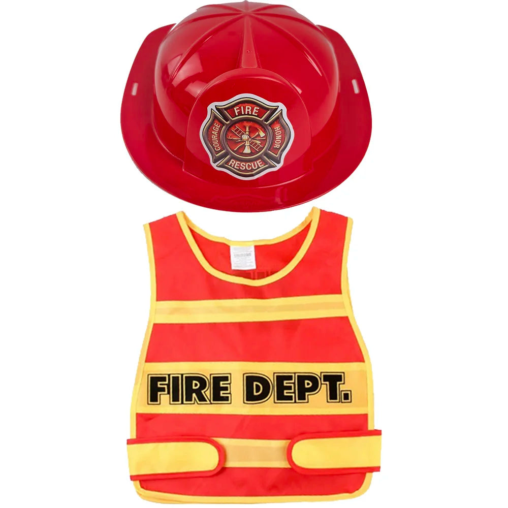 Gilet Pompier Rouge et Jaune Original