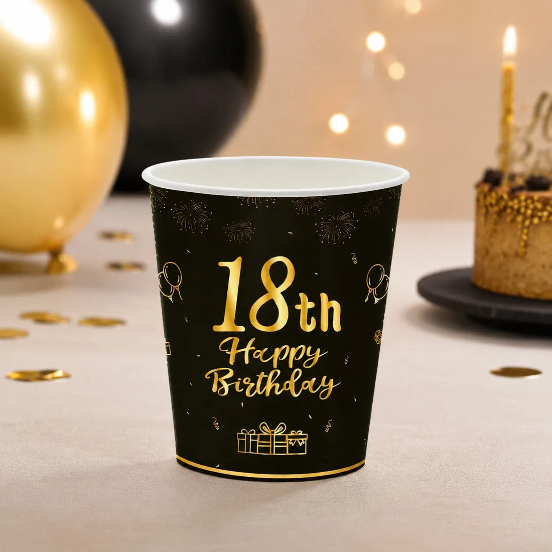 Gobelet Anniversaire 18 Ans Noir