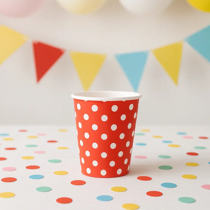 Gobelet Anniversaire à Pois Rouge