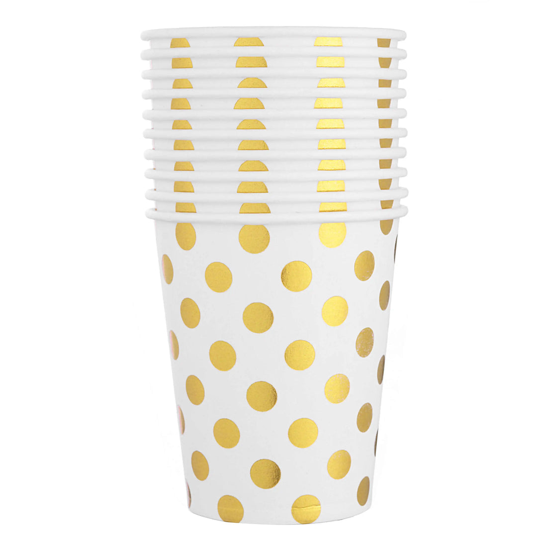 Gobelet Blanc à Poids Dorés