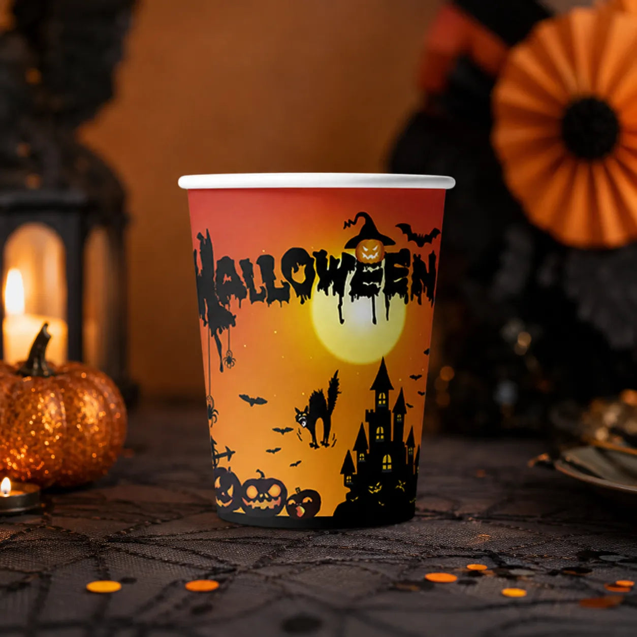 Gobelet Château Hanté Halloween Pratique