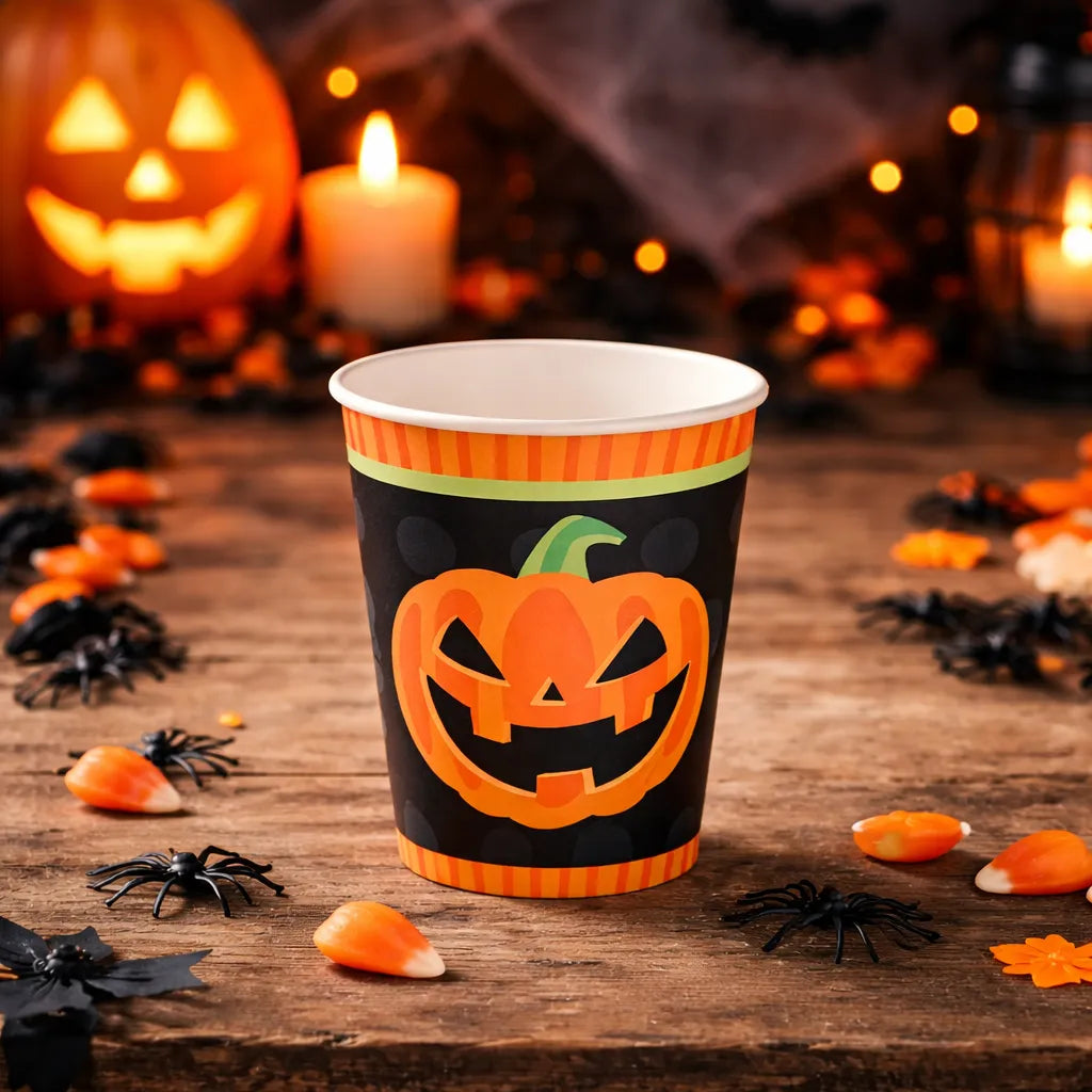 Gobelet Citrouille Halloween Terrifiante