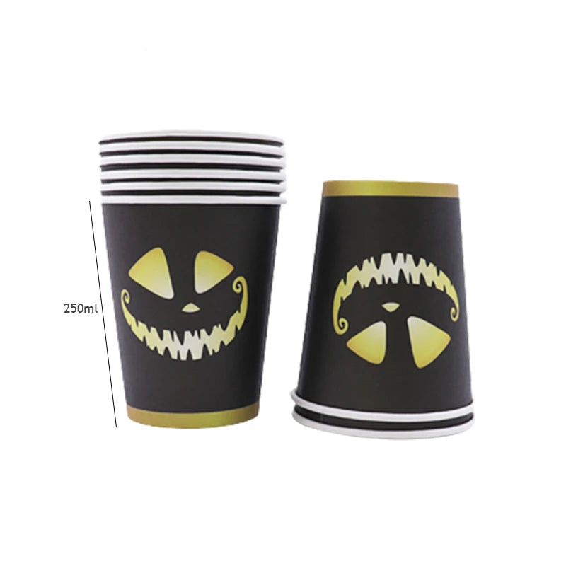 Gobelet Halloween Noir Stylé Chic