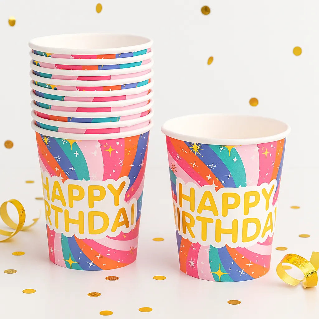 Gobelet Happy Birthday Coloré 1