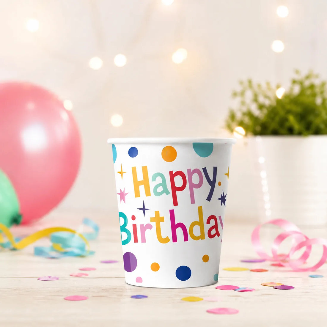 Gobelet Happy Birthday Coloré Original
