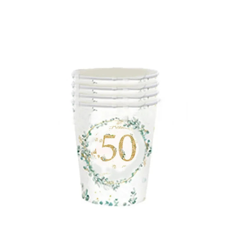 Gobelet Jetable 50th Eucalyptus