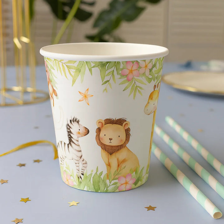 Gobelet Jetable Animaux de la Jungle