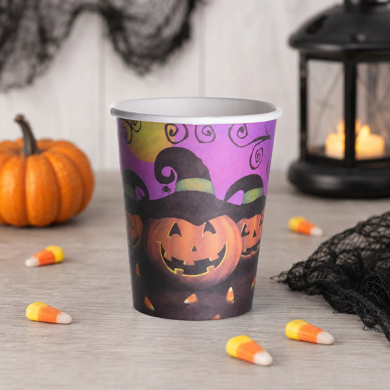 Gobelet Jetable Citrouilles Halloween Original