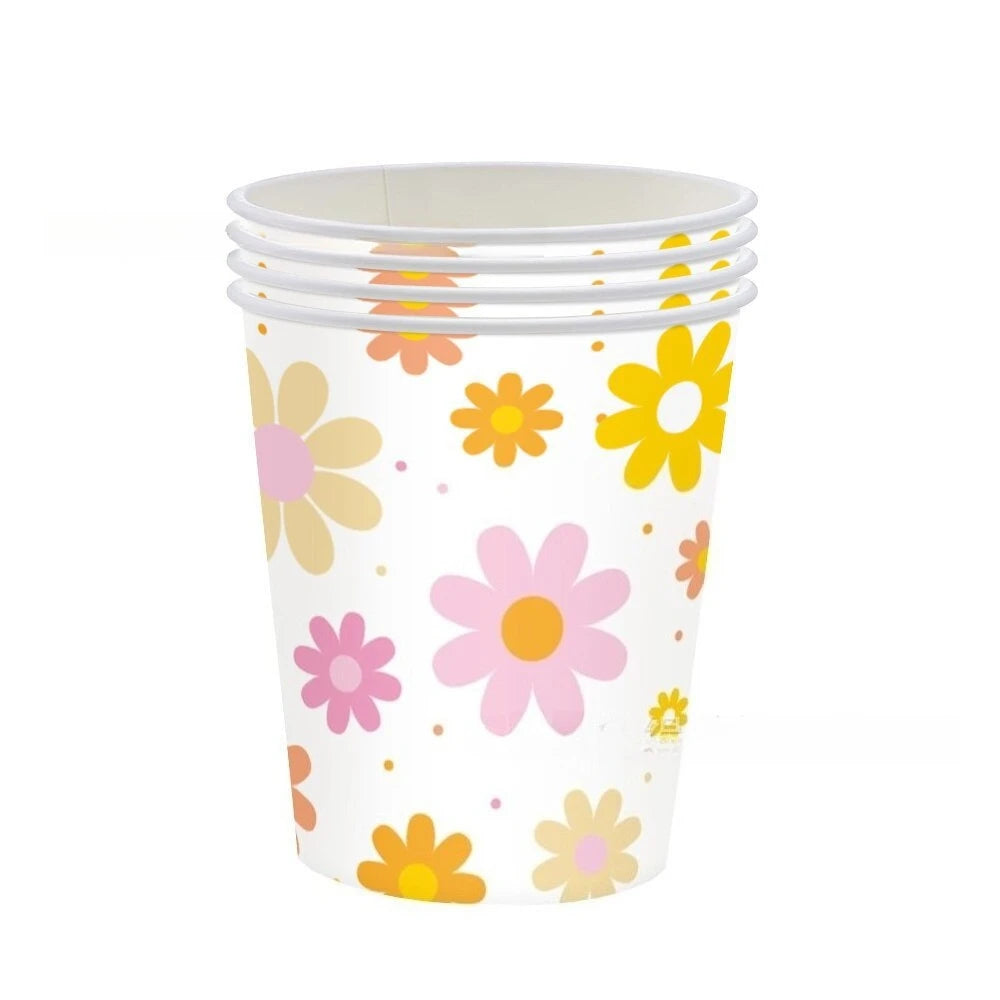 Gobelet Jetable Fleurs Douces 