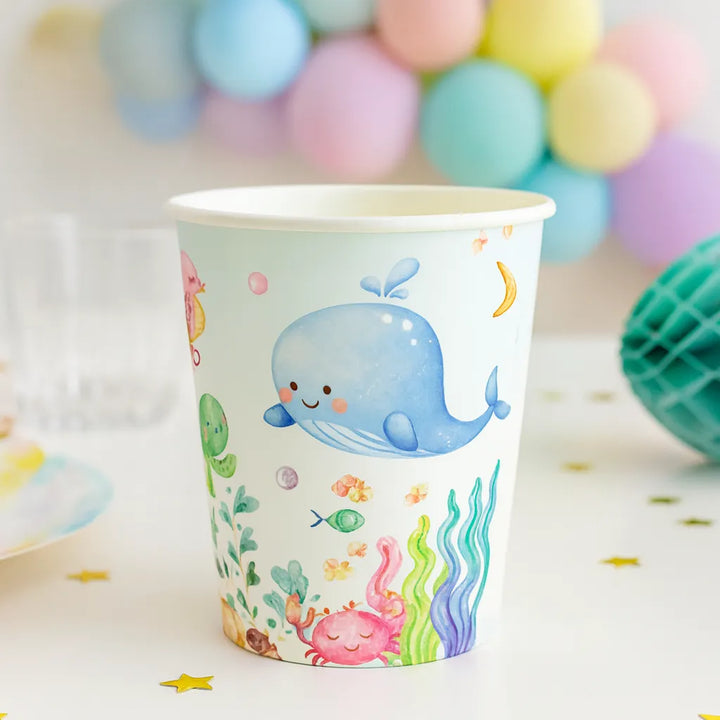 Gobelet Jetable Fond Marin