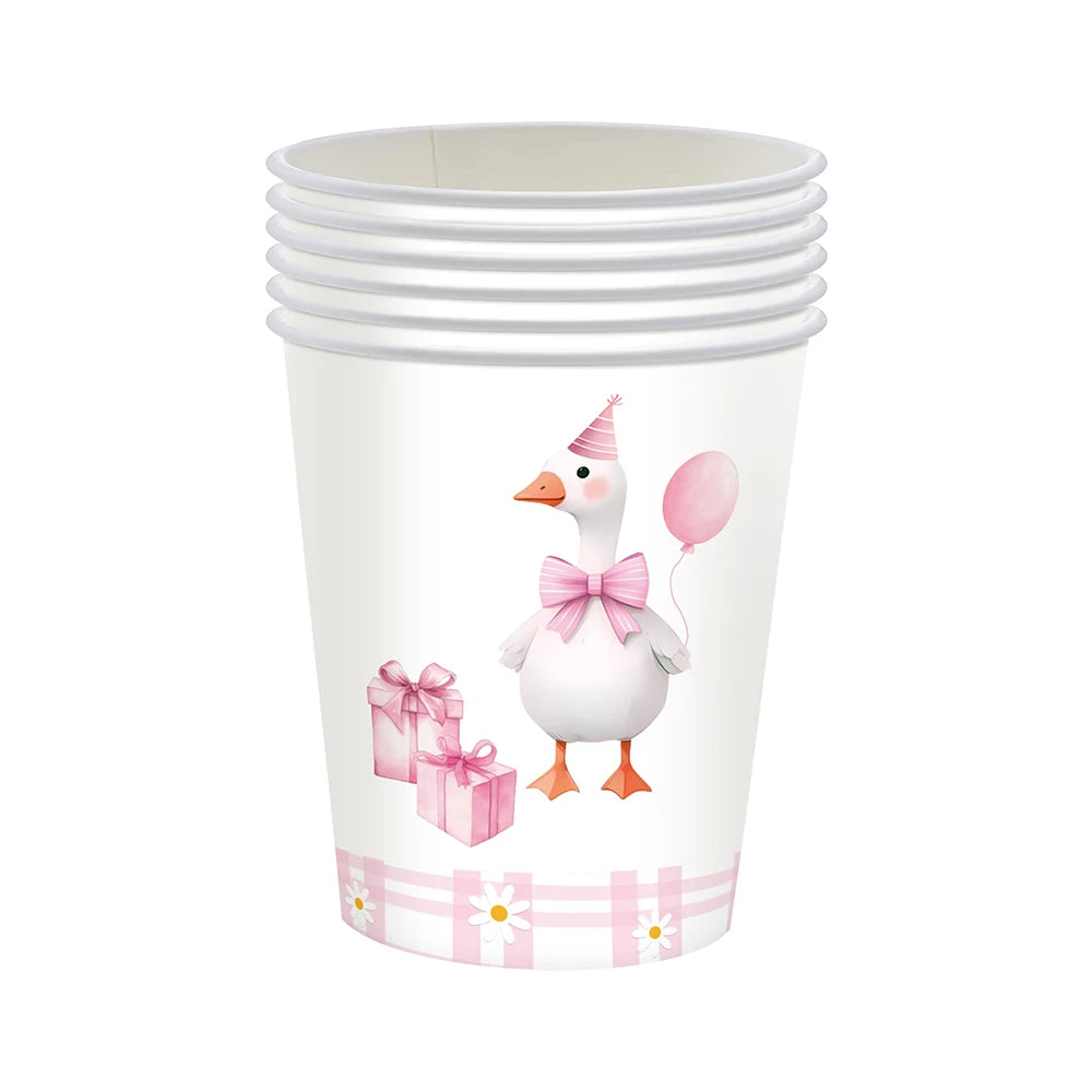 Gobelet Jetable Oie Rose