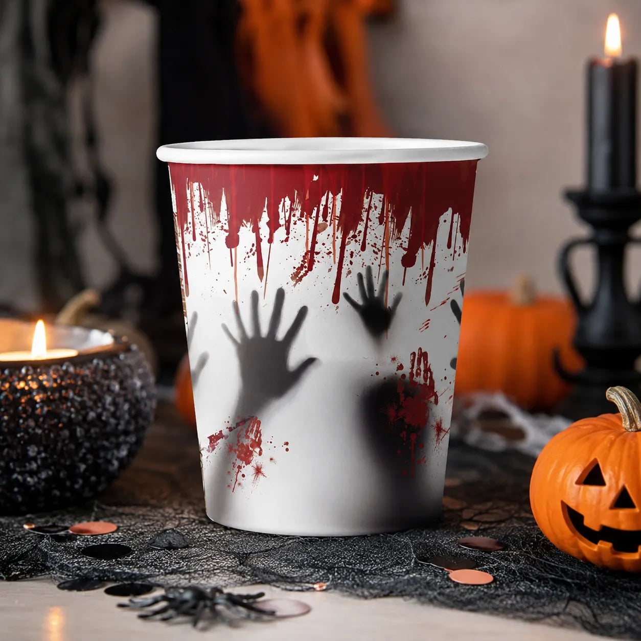 Gobelet  Jetable Sanglant Halloween Effrayant