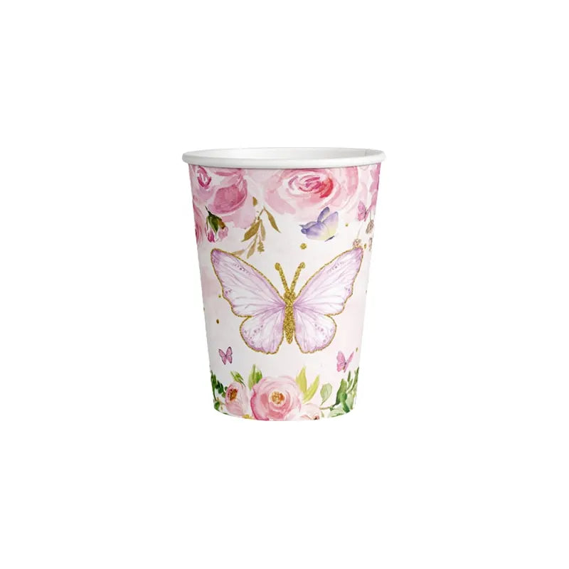 Gobelet Papillon Rose