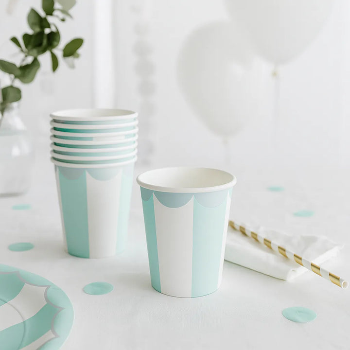 Gobelet à Rayures Bleu 1