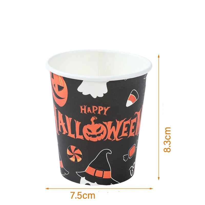 Gobelet en Papier Halloween Effrayante