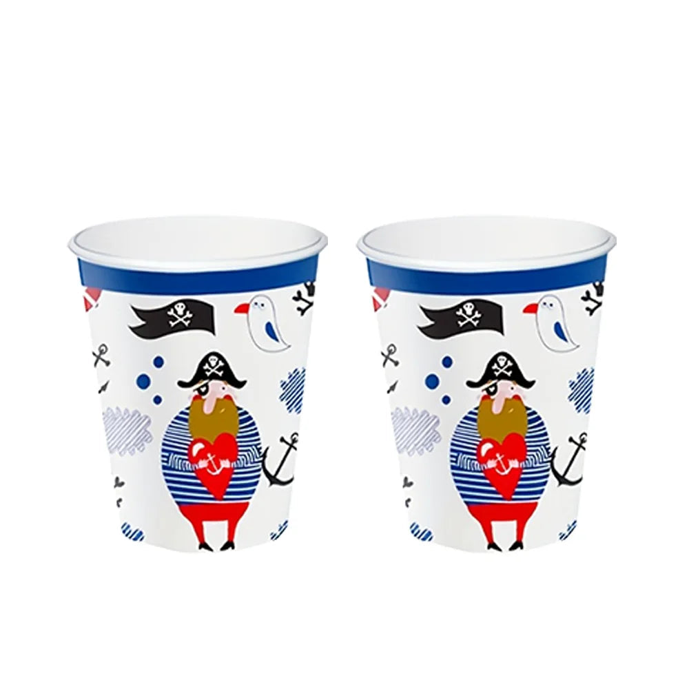 Gobelets Pirate Bleu 