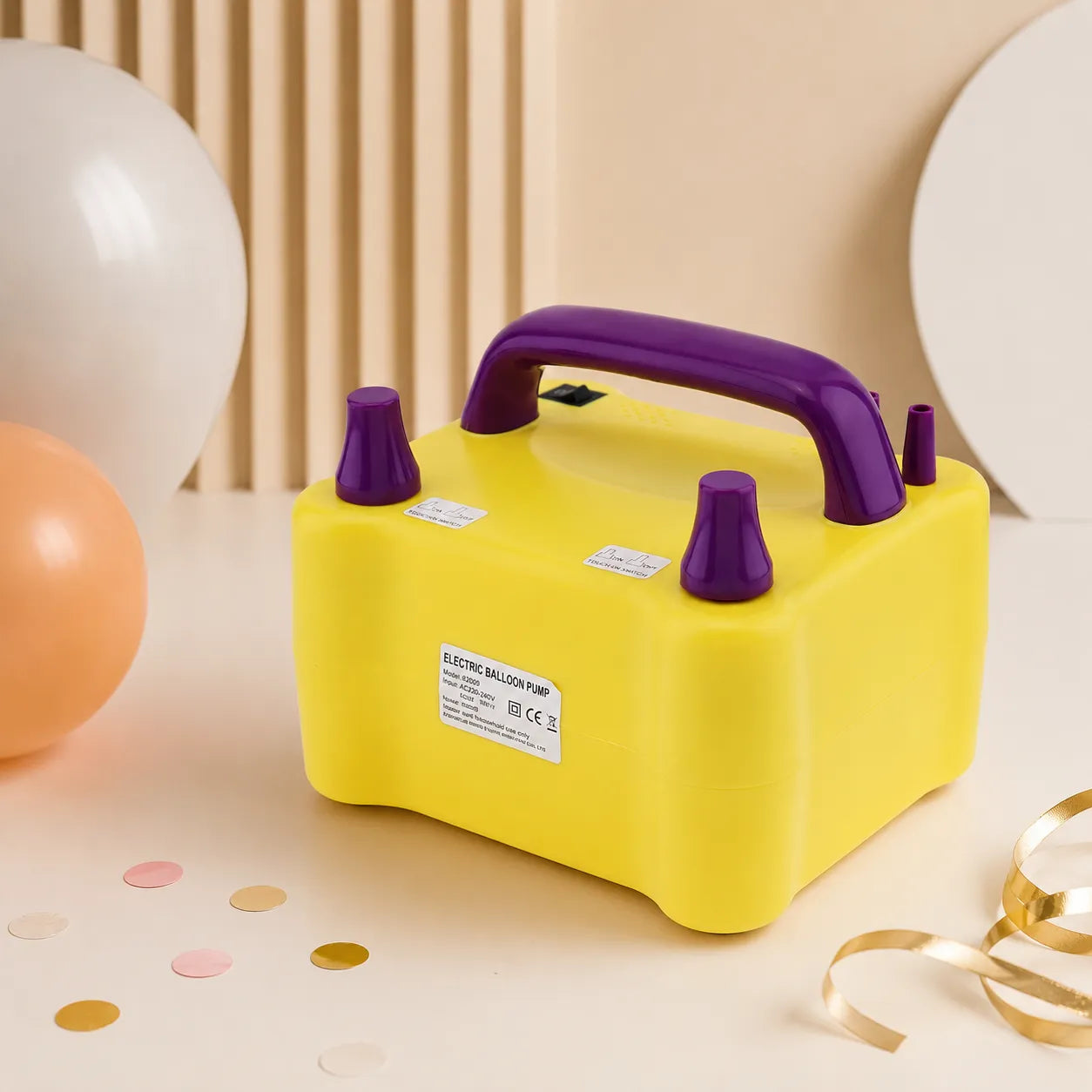 Gonfleur Electrique Ballon Jaune