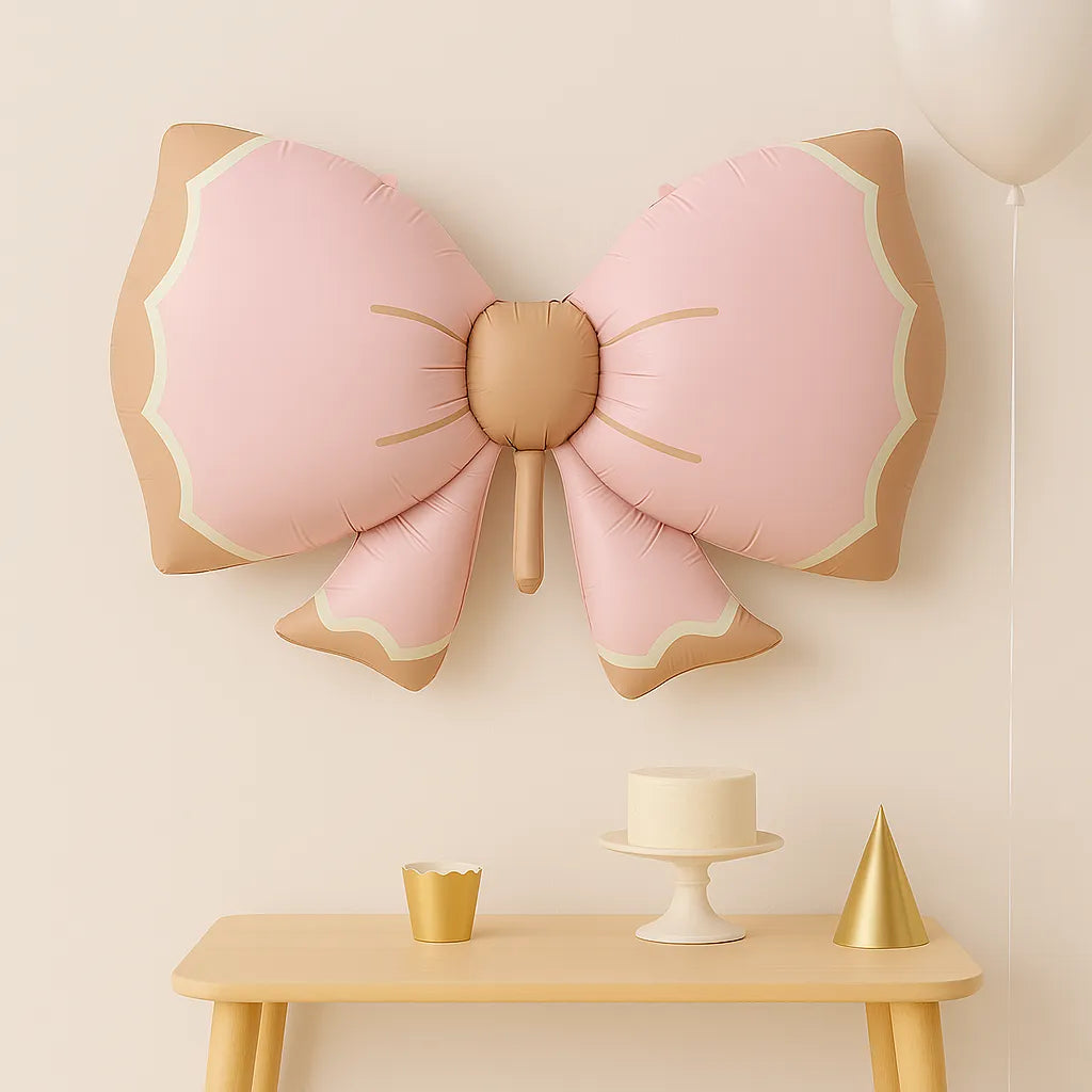 Grand Ballon Anniversaire Nœud Fille