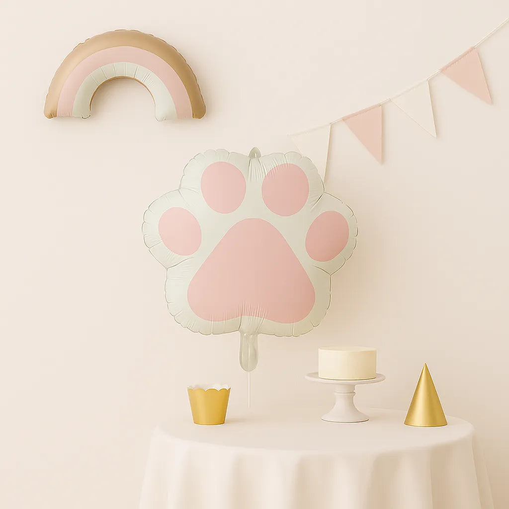 Grand Ballon Anniversaire Pattes d’Ours Fille