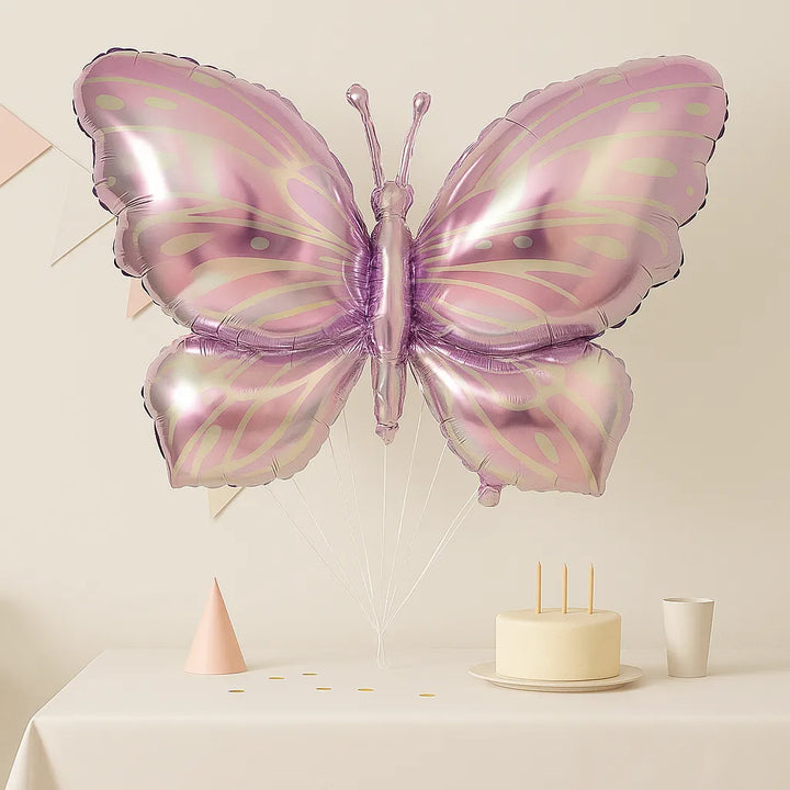 Grand Ballon Papillon Rose