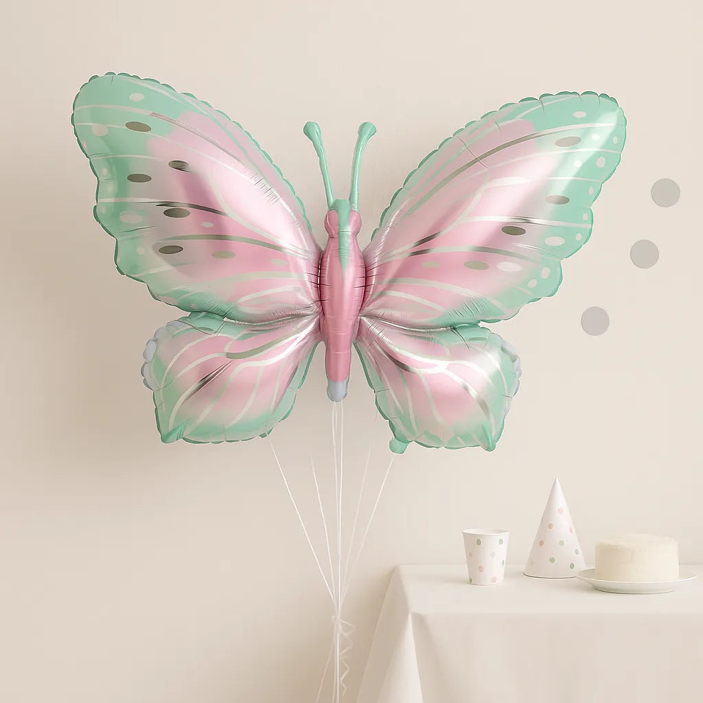 Grand Ballon Papillon Vert1