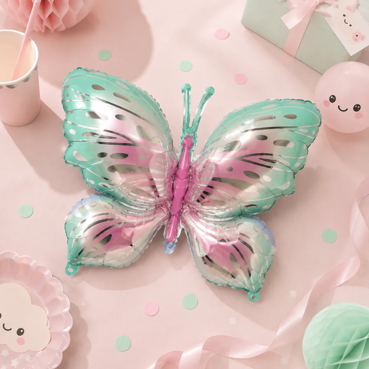 Grand Ballon Papillon Vert Original
