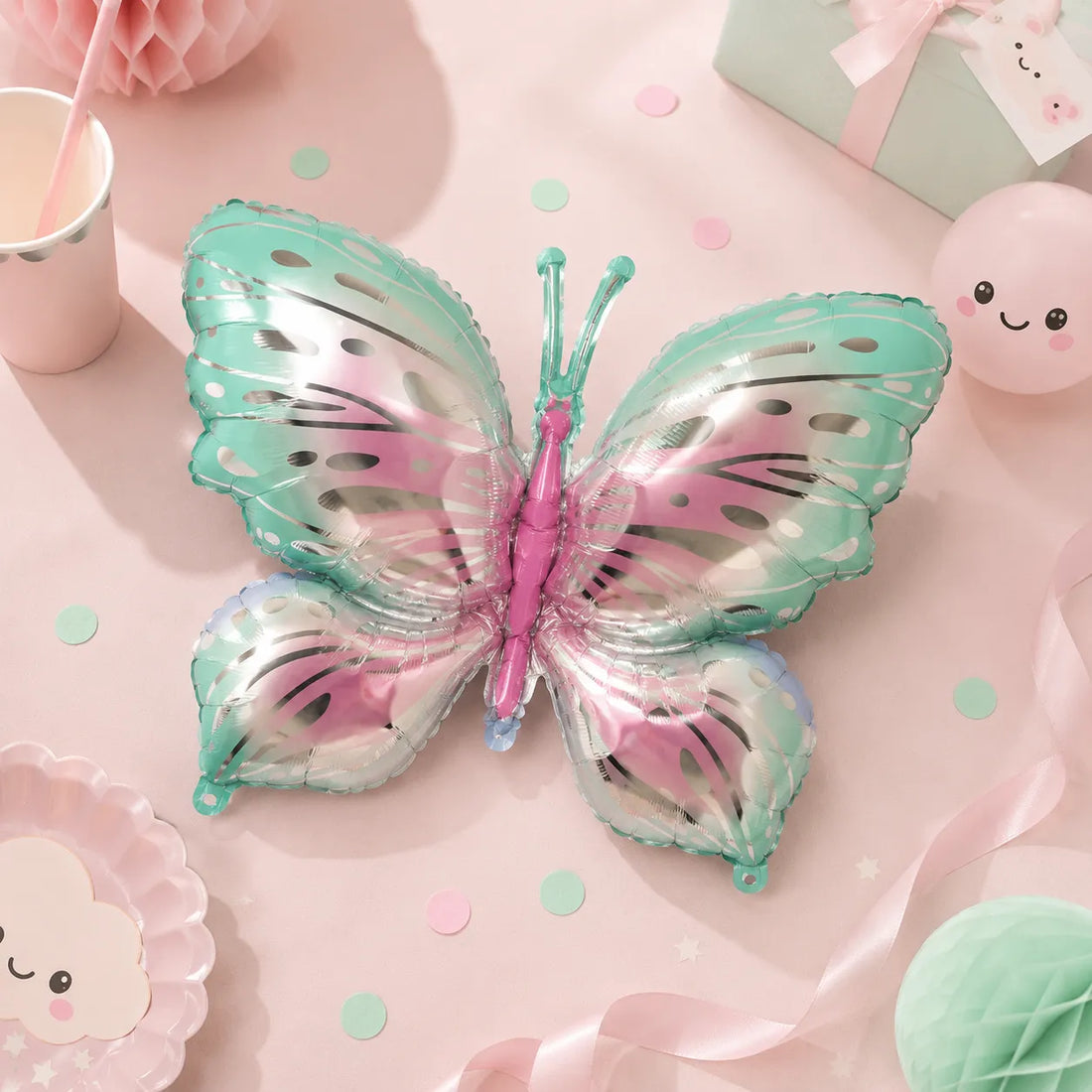 Grand Ballon Papillon Vert Original