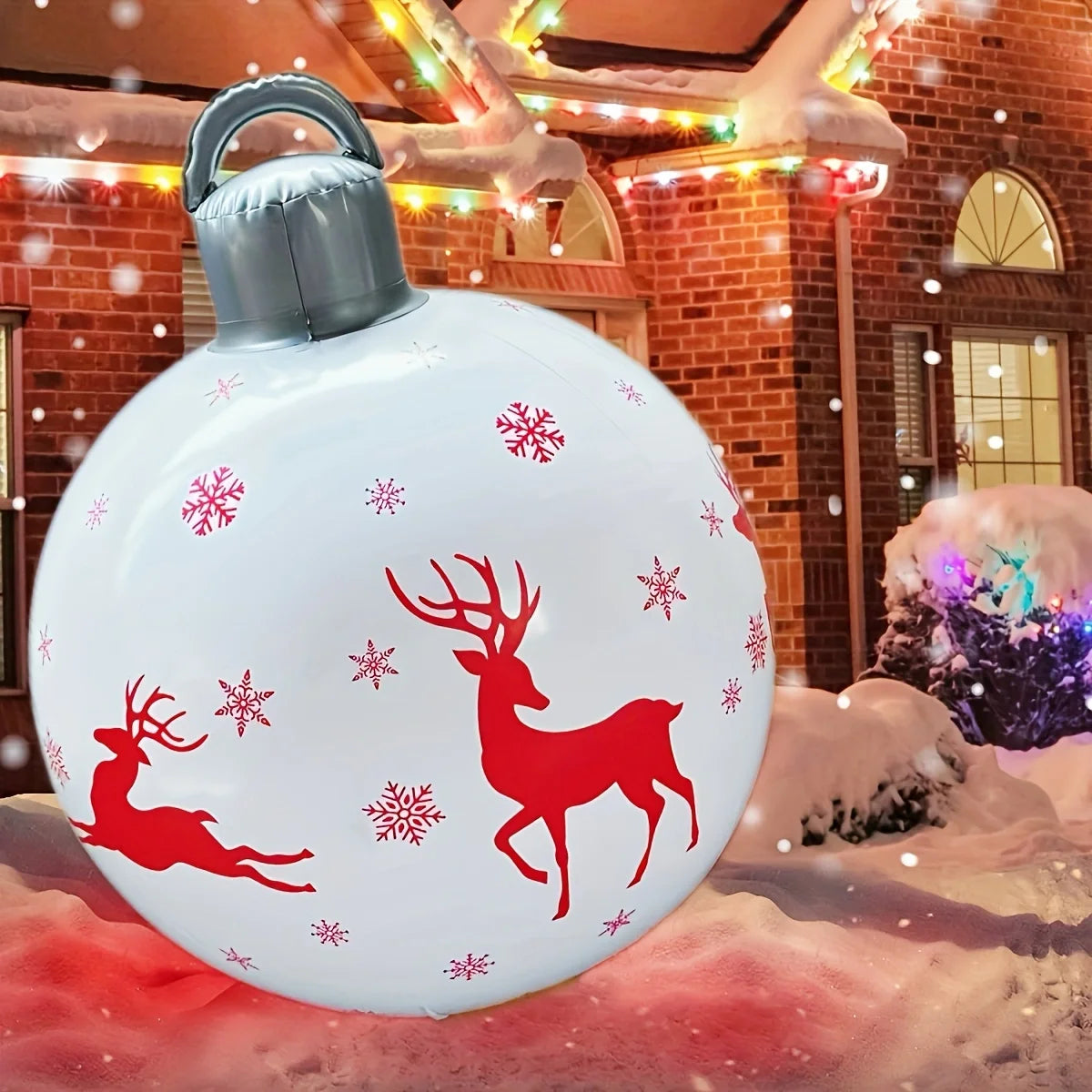 Grande Boule De Noël Blanche Rennes