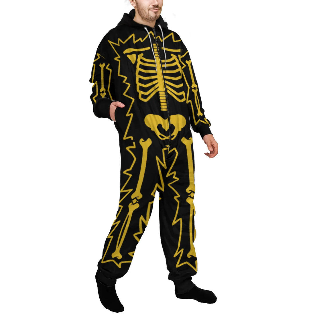 Grenouillère à Capuche Squelette Homme