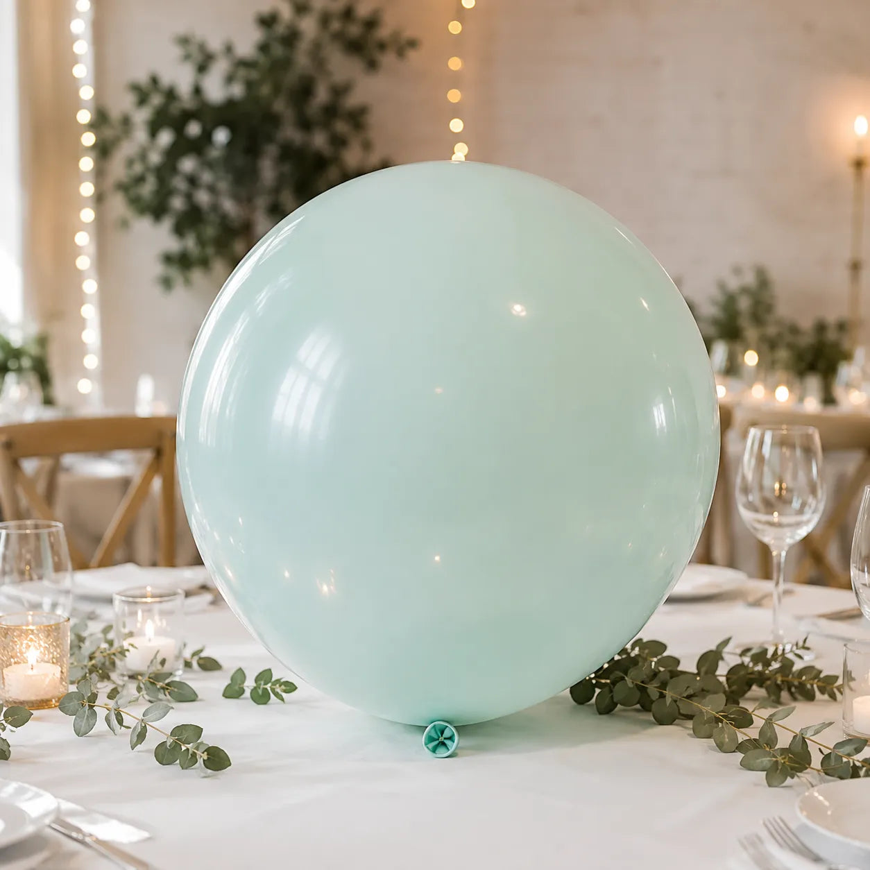 Gros Ballon Bleu Vert Pratique