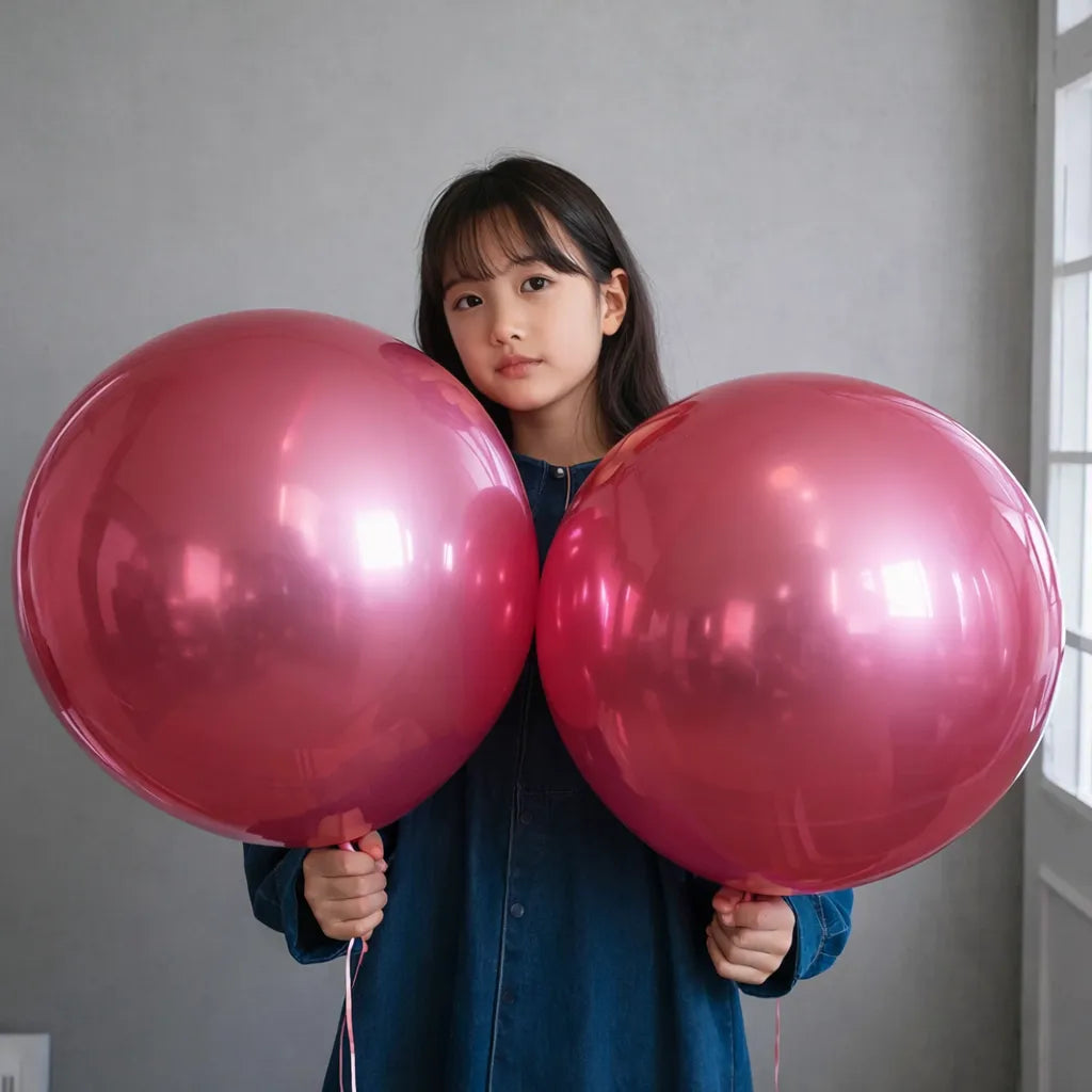 Gros Ballon Rouge Métallisé Classe
