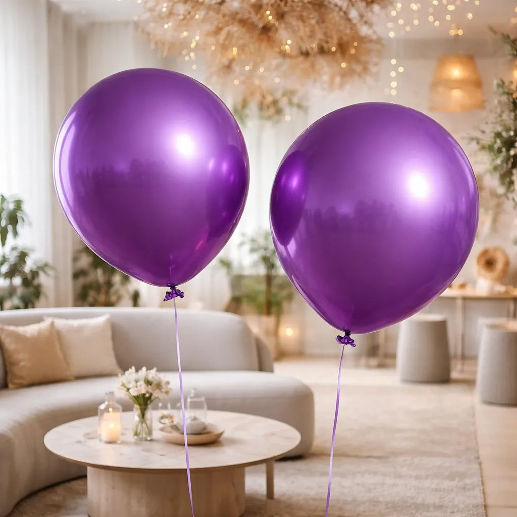 Gros Ballon Violet Métallisé Original