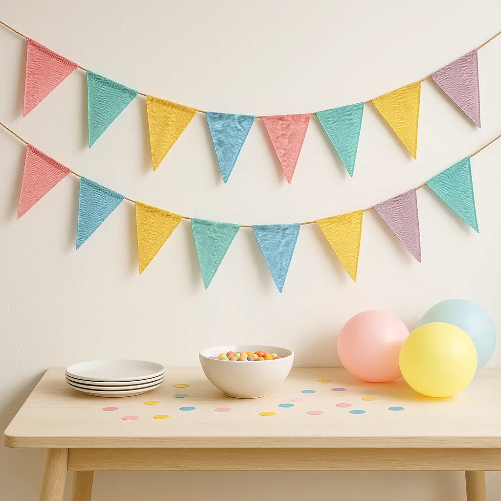 Guirlande Anniversaire Arc-en-ciel Design