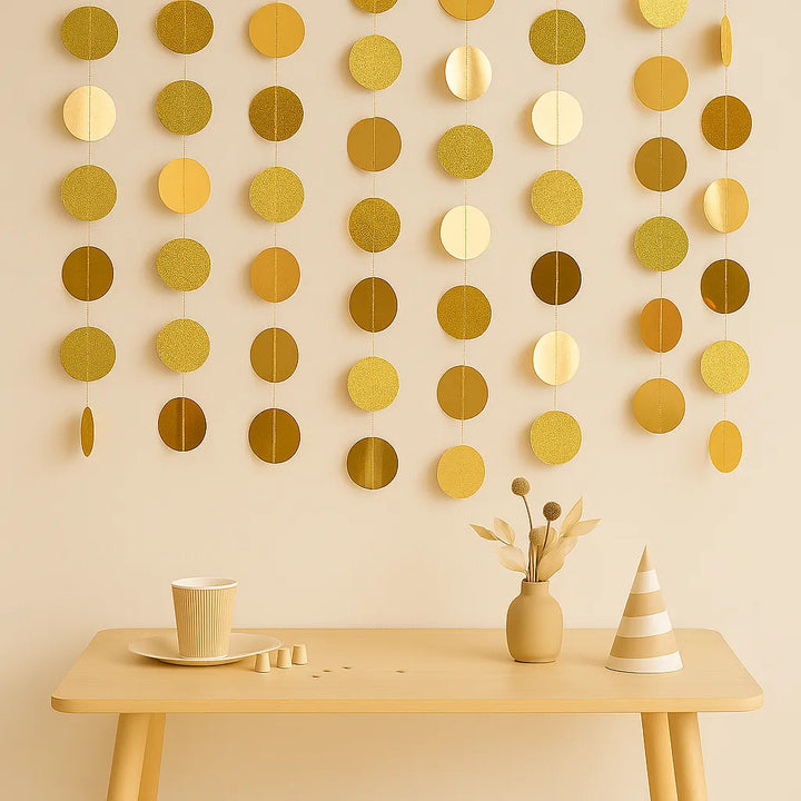 Guirlande Anniversaire Dorée