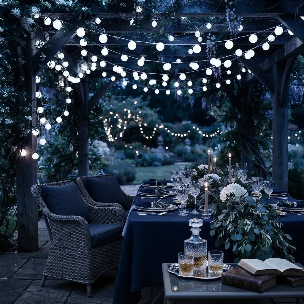 Guirlande Blanc Froid Solaire Moderne