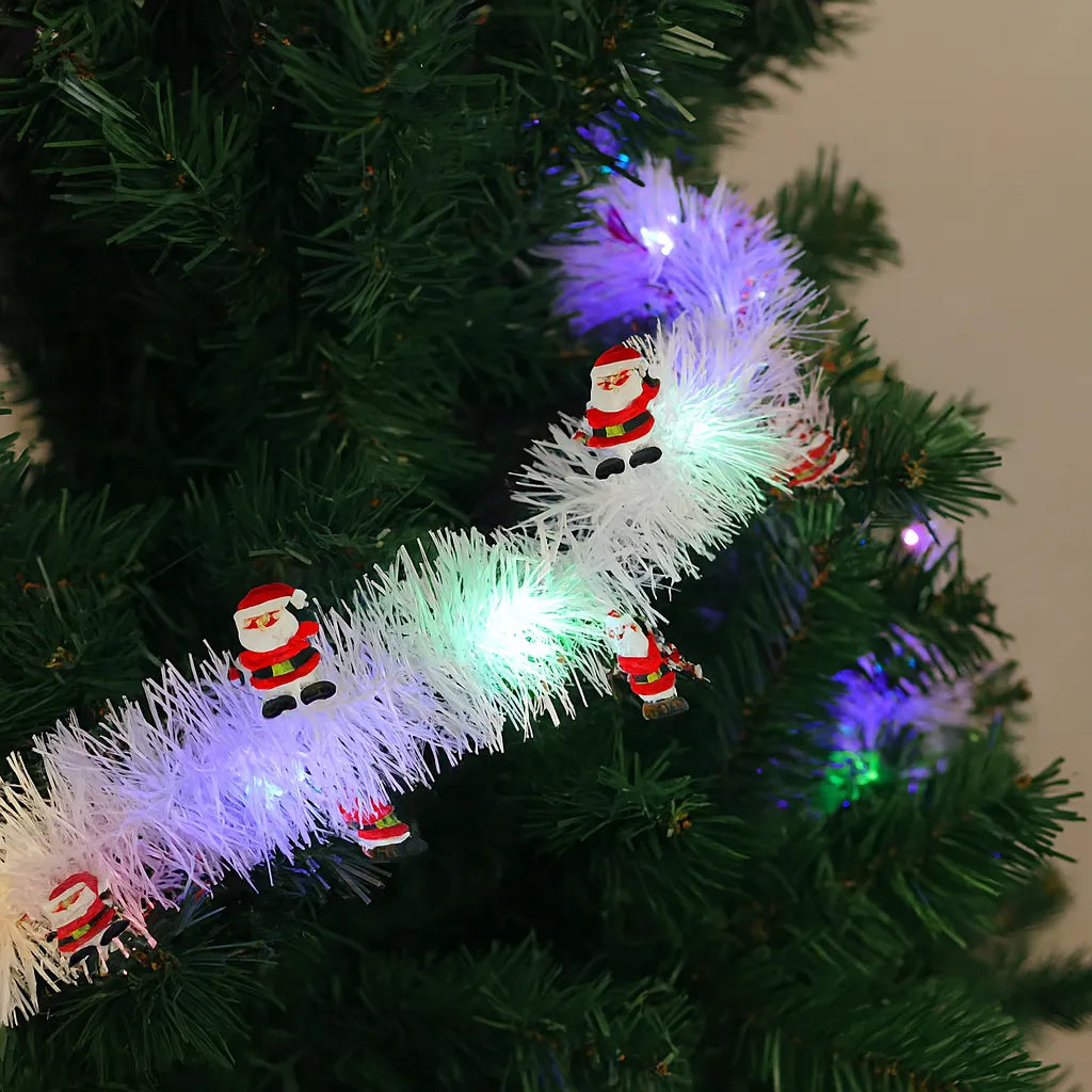 Guirlande Blanche Père Noël à LED