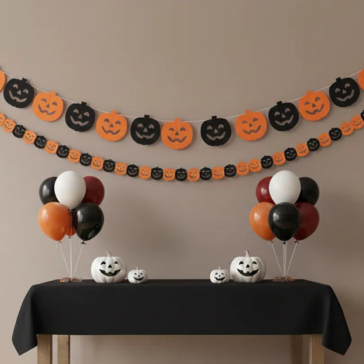 Guirlande Citrouille Halloween en Papier