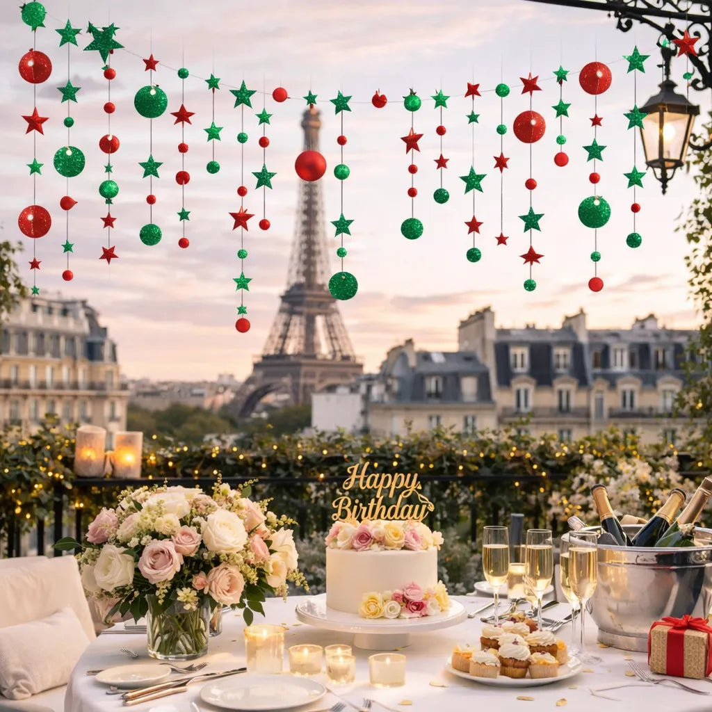 Guirlande Déco Rouge et Vert