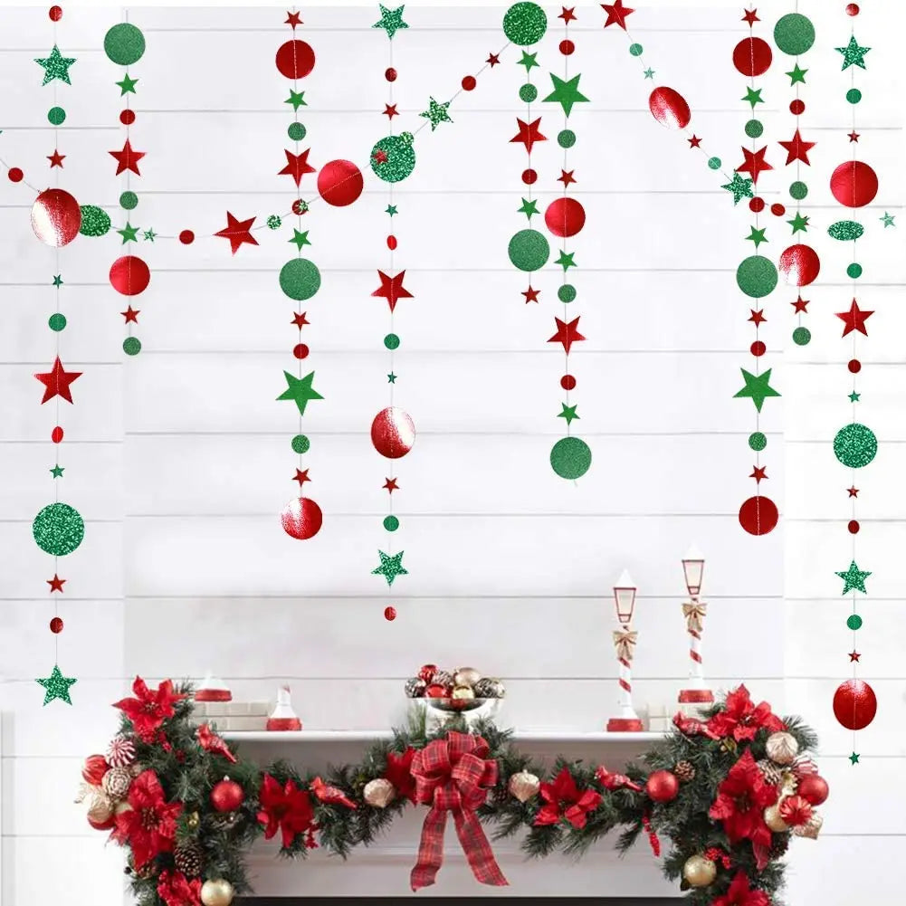 Guirlande Déco Rouge et Vert unique
