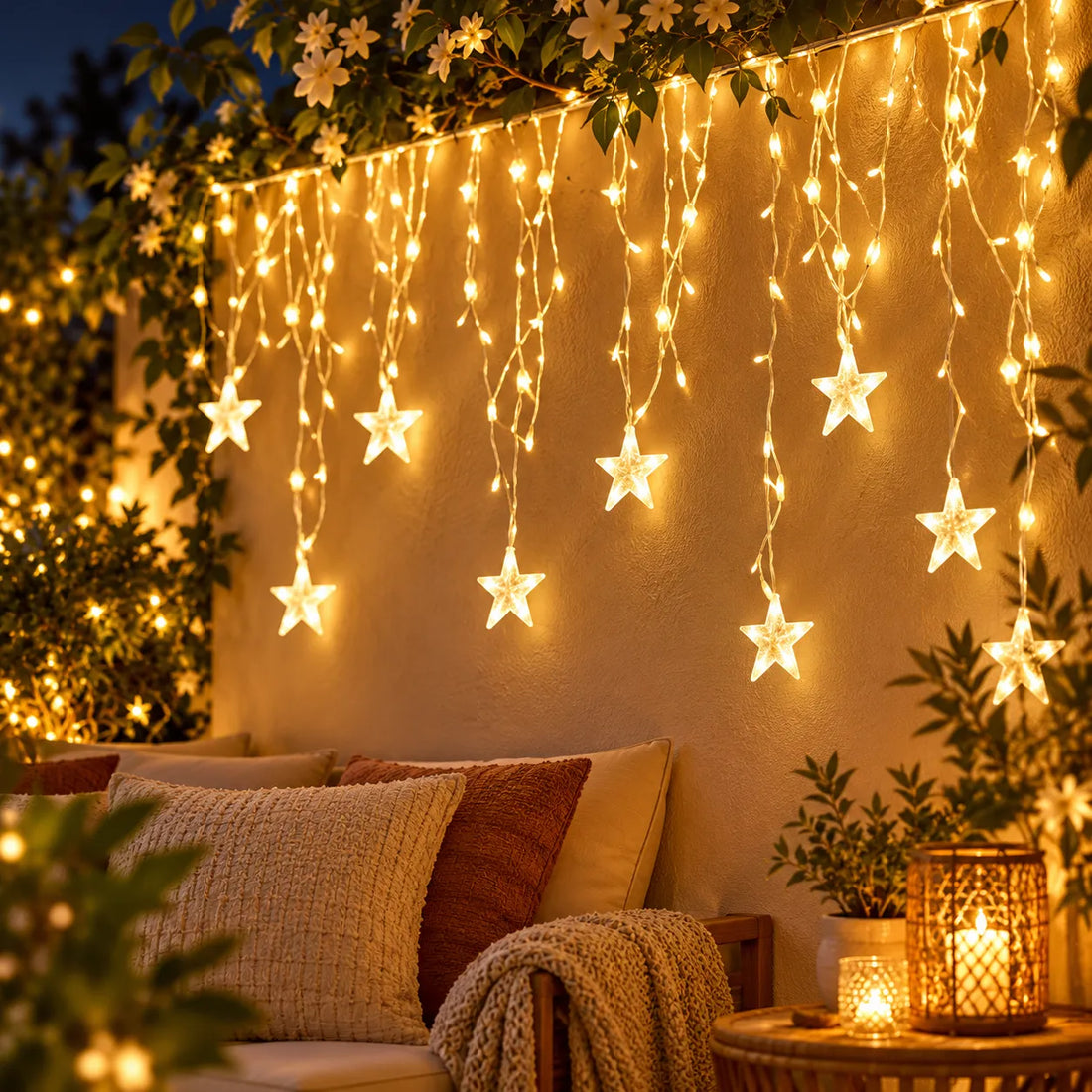 Guirlande Décorative Filet Blanc Chaud élégant