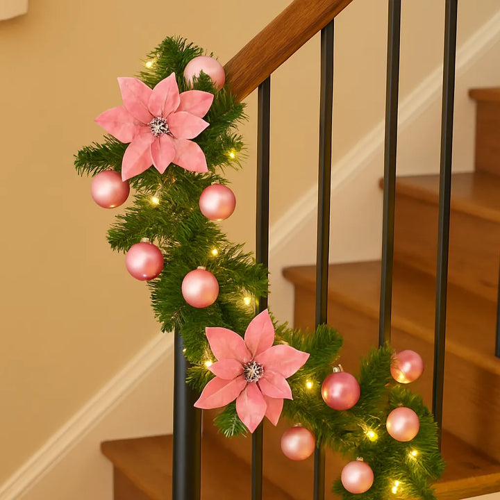 Guirlande Décorative à Fleurs Roses