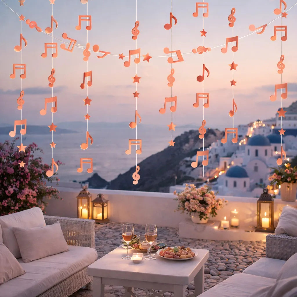 Guirlande Décoratives Rose Gold Musiques Design