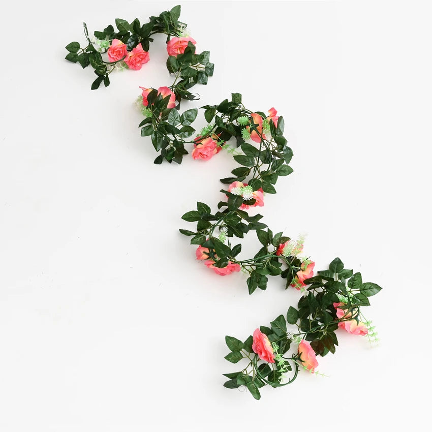 Guirlande De Roses Oranges Déco Arche Mariage 